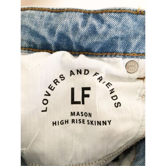 Lovers and friends Mason high rise skinny jeans in Carmelita size 24 - Picture 8 of 11